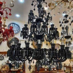 لوستر بلوری باکارات مشکی